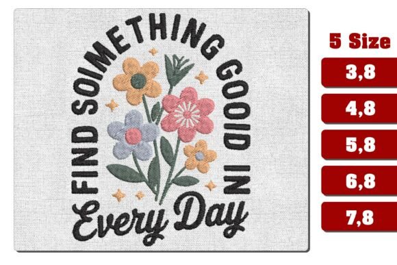 Find Something Good Embroidery Design