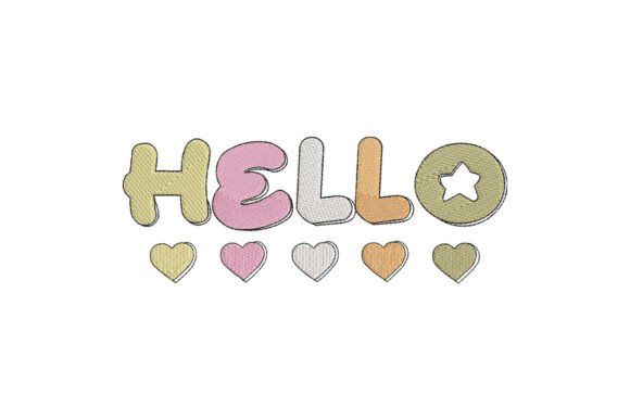Hello Heart Embroidery