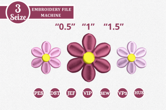 Mini Flower Embroidery Designe