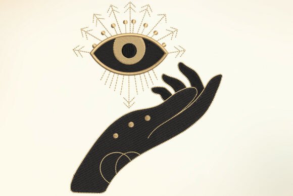 Mystical Eye Embroidery Design
