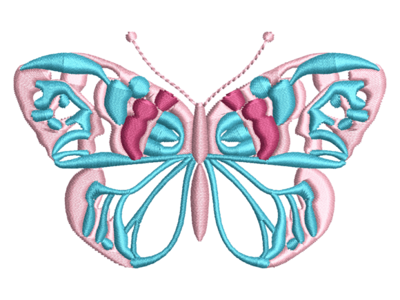Ornate Butterfly Embroidery