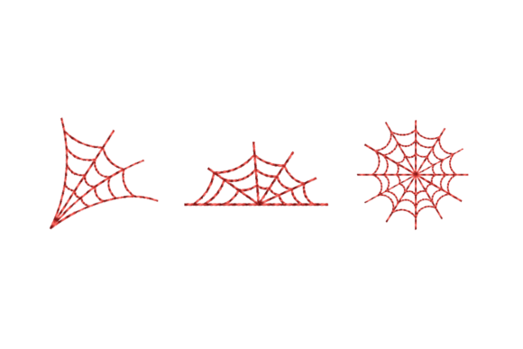 Spider Web Redwork Embroidery Bundle