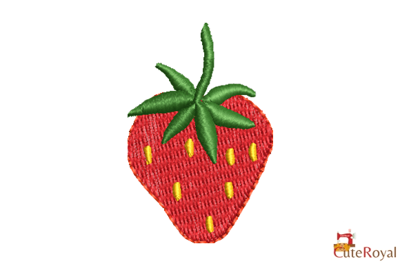 Summer Strawberry Embroidery