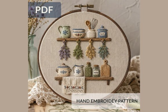 Vintage Kitchen Embroidery Pattern 2